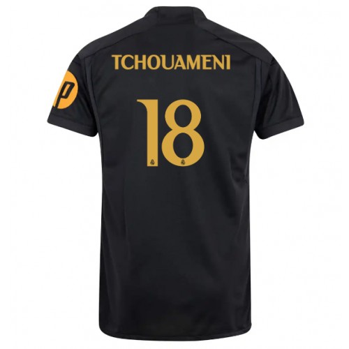 Fotbalové Dres Real Madrid Aurelien Tchouameni #18 Alternativní 2023-24 Krátký Rukáv